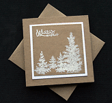 Winter Wishes - Handcrafted Christmas Card - dr19-0052